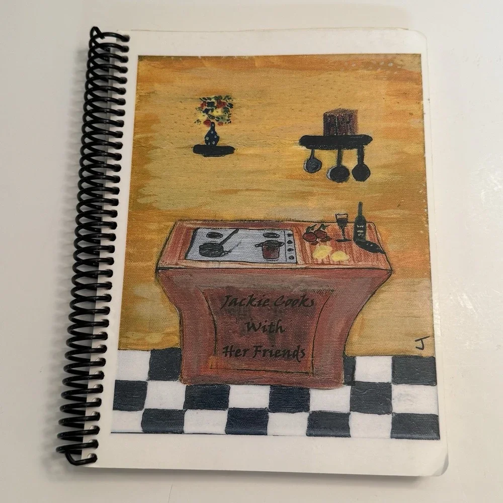 Jackie Cooks With Her Friends Iowa Spiral Bound Cookbook Recipes